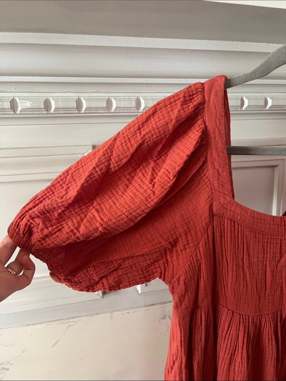Sea La Vie Rust Coral Tiered Dress - Picture 2 of 6